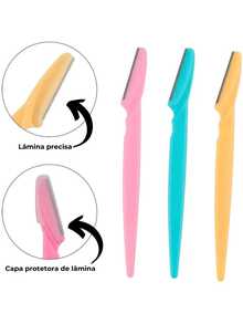 Kit 36 Units Eyebrow And Face Blades Razor Hair Removal Design Facial Hair Removal Eyebrows - Multicolor - View 6