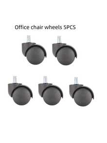 Universal Swivel Caster Wheels For Office Chair, Quiet Rolling Casters For Computer Desk Chair - 5PCS - View 6
