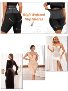 Local Delivery Summer-Ready Plus Size Shaper Shorts -Breathable And No-Pressure Design With Waist Slimming Effect