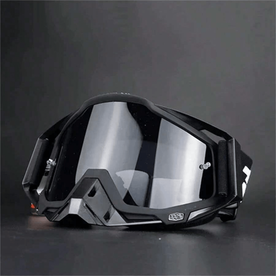100 Motocross Goggles And Off-Road Windshield - Black - View 8
