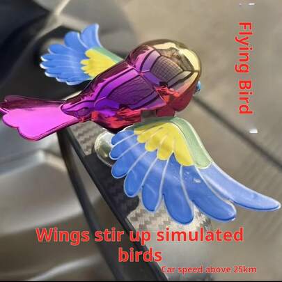 2026 New Product Launch: Popular Bird Flying Companion Stress-Relief Fun Flying Ornament For Cars, Motorcycles, And Electric Bikes. Perfect Birthday, Thanksgiving, And Christmas Gift. Car Rearview Mirror Flying Bird Ornament (No Battery Required)