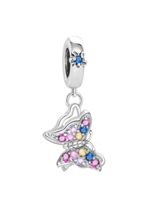 1件装 时尚925纯银蝴蝶系列串珠，适合女士手链、手镯DIY首饰制作及日常穿搭配饰，适合女孩佩戴 - 串珠 - 查看 21