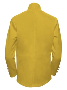 1 Áo len cardigan cài nút cổ bẻ màu trơn thanh lịch dành cho nữ, mùa xuân/thu - Màu vàng - Xem 4