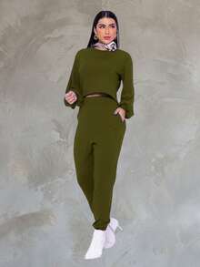 Women Tops - 軍綠色 - 查看 1