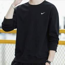 Nike Club 男女款圆领休闲保暖长袖运动衫 - 916609-010 - 黑色 - 查看 7