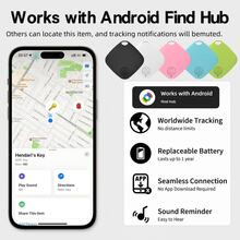 Lokalizator GPS Android, globalny lokalizator dla urządzeń z Androidem (niekompatybilny z Apple i innymi), lokalizator GPS Android, alarm antyzaginieniowy, wersja Airtag na Androida, precyzyjne śledzenie zdalne, urządzenie do połączeń jednym dotknięciem, bateria o długiej żywotności, globalne pozycjonowanie – współpracuje z Androidem i funkcją "Find Hub" - Wielokolorowe - Zobacz 4