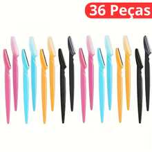 Kit 36 Units Eyebrow And Face Blades Razor Hair Removal Design Facial Hair Removal Eyebrows - Multicolor - View 7