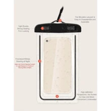 Universal Waterproof Phone Pouch - Fluorescence Waterproof Case Compatible With Iphone 15 14 13 12 11 Pro Max XS Plus Compatible With Samsung Galaxy Cellphone Up To 7.0", Waterproof Cellphone Dry Bag Beach Vacation Essentials For Summer Holiday, Diving, Swimming, Beach Phone Case