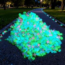5000 Glow Stones, Solar-Powered Outdoor Garden Path Stones, Luminous Pebbles, Suitable For Garden Path Decoration, Aquarium Decoration, Landscape Lighting, And Vase Fillers. Multiple Colors Available. - 彩色 - 查看 8