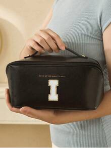 Túi du lịch đa năng, có ngăn đựng mỹ phẩm, túi trang điểm chống thấm nước bằng da PU, túi đựng mỹ phẩm hai lớp dung tích lớn, túi xách du lịch đa năng dành cho nữ, túi đựng đồ vệ sinh cá nhân, túi đựng mỹ phẩm, túi trang điểm, túi đựng đồ vệ sinh cá nhân, vật dụng cần thiết khi đi du lịch, đi du thuyền, đi nghỉ mát, unisex - Nhiều màu - Xem 42