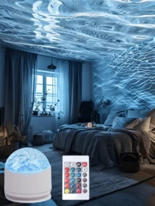 16 Color Aurora Night Light Cube With Remote Control That Can Be Replaced At The Same Time, Suitable For Bedroom And Living Room Wall Decoration, Very Suitable For Gift Giving Ocean Lights