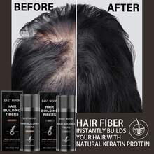 Hairline Hair Fiber Powder, Repairs Receding Hairline On The Forehead, Improves Sparse Hair, Covers White Hair And Baldness, Easily Applies Color, Waterproof, Sweat-Proof And Does Not Fade, Black And Dark Brown Hair Color Filling Powder Suitable For The General Public - 彩色 - 查看 4