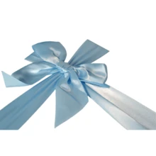 Blaue und weiße rechteckige Geschenkbox-Set mit 10 Stücke und Schleife für elegante Verpackung