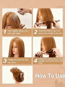 Set de 5 rizadores sin calor con gorro de baño, gorro de noche de satén y accesorios. Accesorio multifuncional para el cabello, ideal para diversos peinados. Perfecto para el trabajo, yoga, cocina, deportes, etc. Crea ondas grandes. También para viajes. Productos y herramientas para el cabello. Accesorios de peluquería. - Multicolor - Ver 7