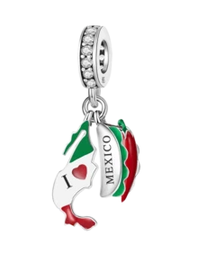 1件925纯银西班牙珠吊坠，适合女士手链、手镯DIY饰品制作及日常搭配，是女孩的理想配饰。 - 串珠 - 查看 13