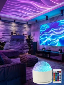 16 Color Aurora Night Light Cube With Remote Control That Can Be Replaced At The Same Time, Suitable For Bedroom And Living Room Wall Decoration, Very Suitable For Gift Giving Ocean Lights