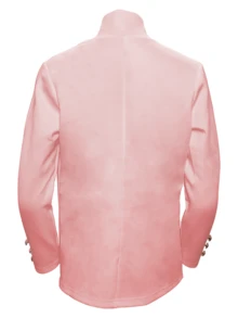 1件女士优雅纯色翻领纽扣开衫毛衣，春秋季 - 粉色 - 查看 4