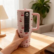 HYDRO-Jug Tumbler Water Bottle, Leak-Proof Travel Mug, Suitable For Coffee, Cold Drinks And Daily Use - 甜櫻桃 - 查看 1