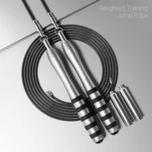 1 Set MOGOLD Professional Weighted Double Rope Skipping Rope Set, High-Speed Durable Steel Wire Rope For Fitness Gym Workout, Unisex