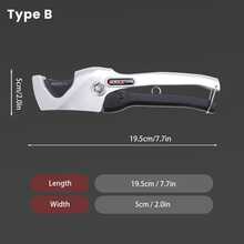 AIRAJ 切割刀 PEX 管切割机 42mm PEX 管切割机 PEX 管切割机 8 英寸 SK5 PEX 管切割工具 适用于 PEX PVC PPR 塑料切割 手动工具 工业级家用多功能切割刀 便携式切割工具 - 白色 - 查看 7