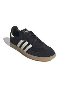 Adidas Originals Adidas Samba OG Premium Sneakers, Timeless Retro Trainers In Fall Tones, Leather & Suede Construction, Low-Top Casual Sneaker For Outdoor, Sports, Sambas For School And Work, Daily Shoes For Skate Outfit, JQ5141 - 核心黑色/奶油色 - 查看 3