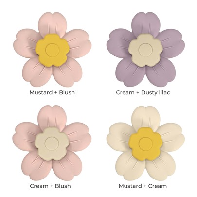 Baby Sensory Spinner Toy - Flower Shape Bath & Table Top Toy For Infant Toddler Development