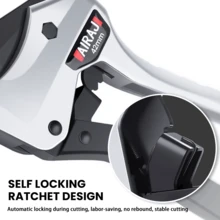 AIRAJ 切割刀 PEX 管切割机 42mm PEX 管切割机 PEX 管切割机 8 英寸 SK5 PEX 管切割工具 适用于 PEX PVC PPR 塑料切割 手动工具 工业级家用多功能切割刀 便携式切割工具 - 白色 - 查看 2