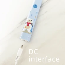 1支电动牙刷，配8个替换刷头，USB充电，5档速度调节。男女通用口腔护理产品，清洁牙齿，美白牙齿，柔软刷毛，呵护敏感牙齿。包含壁挂支架和防尘罩。 - 藍色 - 查看 8