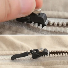 3/9/15/21/27件套通用拉链维修套装，带可调节拉头 - 快速安装，无需工具或缝纫 - 适用于夹克、背包、行李箱等