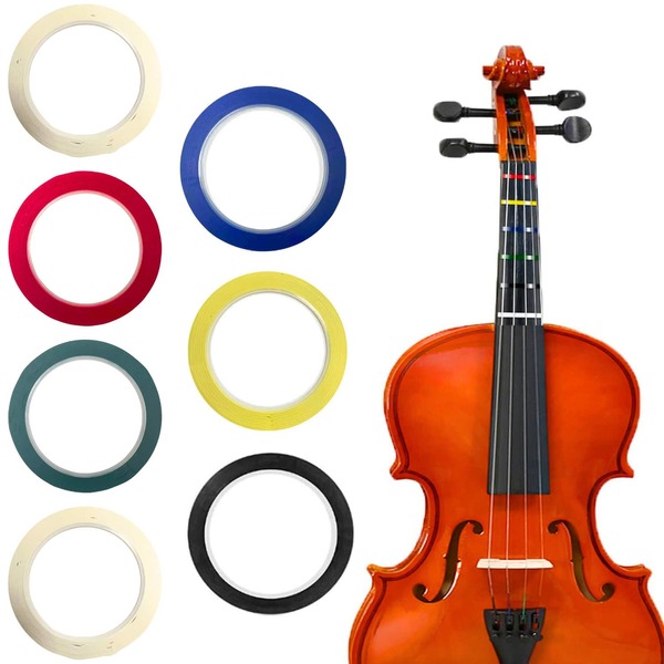 8 Rolls Violin Fingerboard Position Marker Stickers, 216ft Cello Fingerboard Position Tape, Fingerboard Note Markers For Beginners