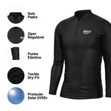 Camisa Hard Fishing Pesca Plus Size Pirarara Verde Leve Com Proteção Uv50+ - Pirarara Verde - Visão 3