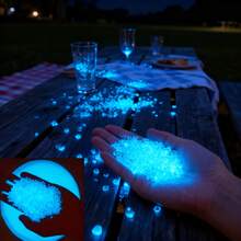 5000 Glow Stones, Solar-Powered Outdoor Garden Path Stones, Luminous Pebbles, Suitable For Garden Path Decoration, Aquarium Decoration, Landscape Lighting, And Vase Fillers. Multiple Colors Available. - 白色 - 查看 4