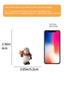 1pc Adorable Christmas Snowman Resin Figures Collection: Cute And Delightful Holiday Decorations With Intricate Holiday Details (Christmas Tree, Star, Gifts, Etc.). Perfect For Home Windowsills, Mantels, Tabletops, Or As Charming Christmas Tree Ornaments. Suitable For Room Decoration, Home Decoration, Birthday Decoration, Kitchen Decoration, Wedding Decoration, Bedroom Decoration, Living Room Decoration, Gifts, And Party Decorations.