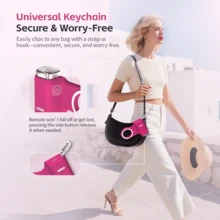 COMITOK 磁吸式手机支架，可拆卸遥控器，兼容苹果手机，一键启动相机，曝光锁定，可充电单反快门，摄影师礼物 - 玫紅色 - 查看 8