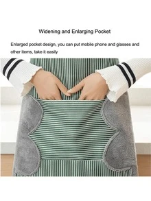 1pc Adjustable Waterproof Kitchen Apron With Large Towel Pocket - Fashionable White PVC Apron, Suitable For Cooking And Baking, Functional Design, Suitable For Women, Practical Kitchen Wear, Suitable For Household, Chefs, BBQ Enthusiasts, Craftsmen And Outdoor Activities - Multicolor - View 6