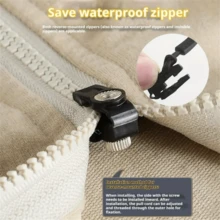 3/9/15/21/27件套通用拉链维修套装，带可调节拉头 - 快速安装，无需工具或缝纫 - 适用于夹克、背包、行李箱等