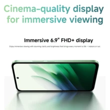 Xiaomi Redmi 15 6+128G 智能手机国际版 沉浸式 6.9 英寸 FHD+ 显示屏 50MP AI 双摄像头系统 7000mAh 大容量电池 33W 快速充电 Snapdragon® 685 移动平台 - 灰色 - 查看 2