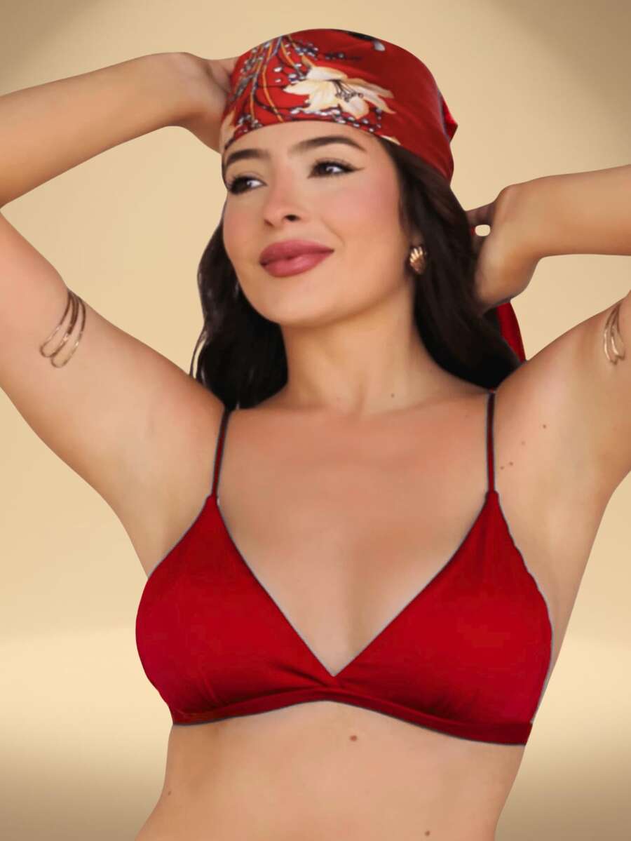 Women Bikini Tops - Đỏ - Xem 1