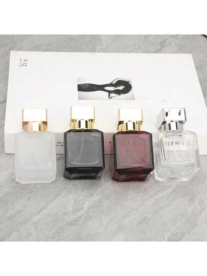 1pc Glass Perfume Bottle Spray 50ml High-End Glass Portable Travel Exquisite Perfume Bottle Empty Sample Bottle Dispenser