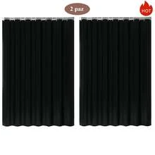 Cortina de ducha ligera, impermeable y antimoho de 180 x 180 cm + 12 ganchos, adecuada para baños, bañeras y hoteles, impermeable, antimoho, antibacteriana y duradera (Negro) - Negro - Ver 7