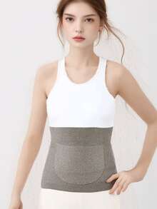 1件纯色男女通用双口袋护膝，室内外穿着舒适。