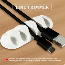 10 件裝汽車電纜夾用於電線管理的夾子整理器 - 黑色 - 查看 10