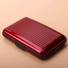 Aluminum Alloy Card Holder, Metal RFID Blocking Credit Card Case, 6 Card Slots Ultra-Thin Business Card Protector, Unisex Mini Wallet, Small Wallet, Card Holder, Coin Purse - Multicolor - View 11