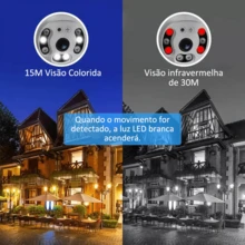 V380 WiFi Smart Camera | HD Dual Lens | Night Vision | Home/Shop | Waterproof | Smart Alarm - White - View 6