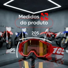 100 Motocross Goggles And Off-Road Windshield - Gold - View 7