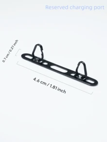 1个男女通用黑色/银色不锈钢侧挂式手机支架，防丢牢固连接器，纯色简约手机挂绳配件，侧挂式双扣垫，超薄背胶防丢牢固连接器垫，双耳耳机支架，腕带，金属垫，智能手机挂绳，手机挂绳，兼容安卓及大多数智能手机，送给母亲、家人、朋友、孩子、生日、节日的礼物 - 多色. - 查看 9