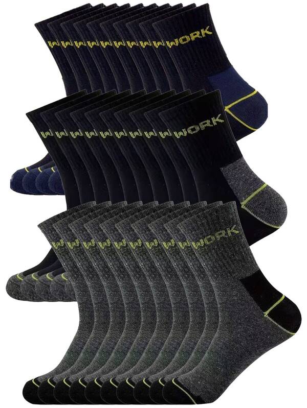 2/5/10/20 pares de calcetines deportivos casuales para hombres, adecuados para correr, hacer ejercicio, todas las estaciones