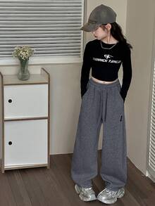 女童休闲直筒裤，时尚百搭儿童长裤，春秋季