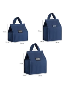 1/3 Peças Bolsa Térmica para Almoço Azul Marinho, Adequada para Adultos, Bolsa Térmica Reutilizável e Fofa para Almoço - Bolsa Térmica Isotérmica à Prova de Vazamentos, Grande Capacidade, Ideal para Trabalho/Viagem/Recipiente de Almoço Frio para Escritório, Bolsa Térmica para Almoço, Bolsa Térmica Isolada, Bolsa Térmica Refrigerada, Lancheira para Mulheres, Homens, Essenciais de Viagem - Multicolorido - Visão 10