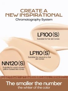 MISTINE 2pcs 13g/Pc Soft Focus Cushion Foundation, Creates Natural Dewy Makeup, Moisturizing, Suitable For Dry Skin, Medium Coverage LF110 - LF110 - View 7